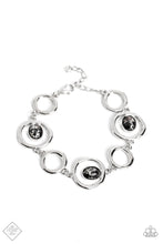 Load image into Gallery viewer, Marble Myriad- Black and Silver Bracelet- Paparazzi Accessories