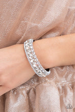 Load image into Gallery viewer, Mega Megawatt- White and Silver Bracelet- Paparazzi Accessories