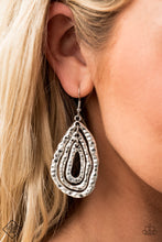 Load image into Gallery viewer, Metallic Meltdown- Silver Earrings- Paparazzi Accessories