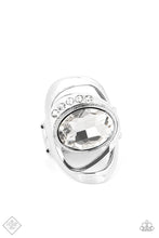Load image into Gallery viewer, Mountain View Meadow- White and Silver Ring- Paparazzi Accessories