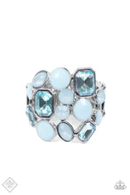 Load image into Gallery viewer, Multichromatic Meditation- Blue and Silver Ring- Paparazzi Accessories