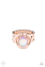 Load image into Gallery viewer, Mystical Treasure- Multicolored Rose Gold Ring- Paparazzi Accessories