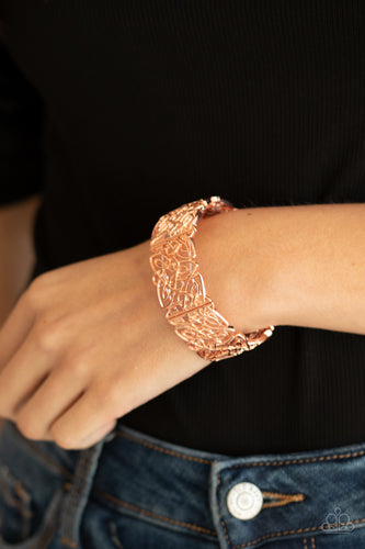 Namaste Gardens- Copper Bracelet- Paparazzi Accessories