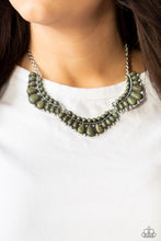 Load image into Gallery viewer, Naturally Native- Green and Silver Necklace- Paparazzi Accessories