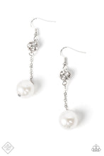 Load image into Gallery viewer, Nautical Nostalgia- White and Silver Earrings- Paparazzi Accessories
