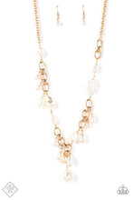 Load image into Gallery viewer, Nautical Nouveau- White and Gold Necklace- Paparazzi Accessories