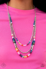 Load image into Gallery viewer, Newly Neverland- Multicolored Silver Necklace- Paparazzi Accessories