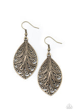 Load image into Gallery viewer, One VINE Day- Brass Earrings- Paparazzi Accessories