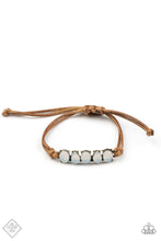 Load image into Gallery viewer, Opal Paradise- White and Brass Bracelet- Paparazzi Accessories