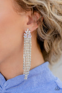 Overnight Sensation- Multicolored Silver Earrings- Paparazzi Accessories