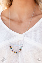 Load image into Gallery viewer, Pebble Prana- Multicolored Silver Necklace- Paparazzi Accessories