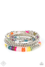 Load image into Gallery viewer, Pristine Pixie Dust- Multicolored Silver Bracelet- Paparazzi Accessories