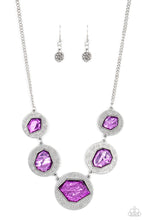 Load image into Gallery viewer, Raw Charisma- Purple and Silver Necklace- Paparazzi Accessories