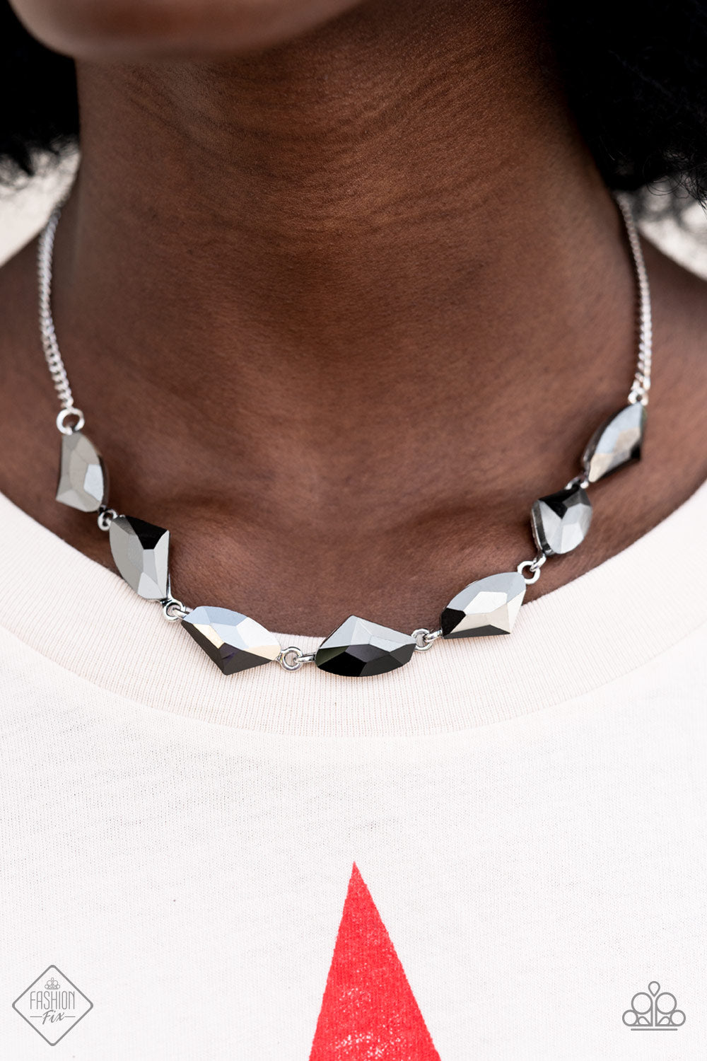 Raw Rapture- Silver Necklace- Paparazzi Accessories