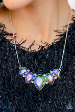 Load image into Gallery viewer, Regally Refined- Multicolored Silver Necklace- Paparazzi Accessories