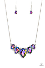 Load image into Gallery viewer, Regally Refined- Multicolored Silver Necklace- Paparazzi Accessories