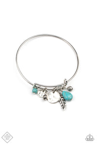 Root and RANCH- Blue and Silver Bracelet- Paparazzi Accessories