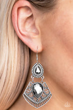 Load image into Gallery viewer, Royal Remix- Silver Earrings- Paparazzi Accessories