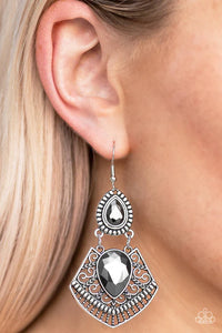 Royal Remix- Silver Earrings- Paparazzi Accessories