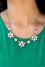 Load image into Gallery viewer, Royally Ever After- White and Silver Necklace- Paparazzi Accessories