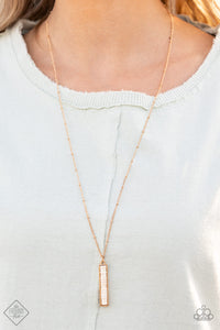 Rural Regeneration- White and Gold Necklace- Paparazzi Accessories