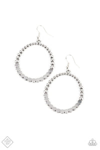 Rustic Society- Silver Earrings- Paparazzi Accessories