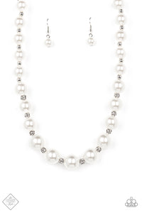 Sail Away With Me- White and Silver Necklace- Paparazzi Accessories