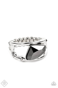 Sculpted Style- Silver Ring- Paparazzi Accessories