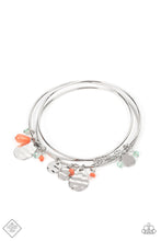 Load image into Gallery viewer, Secret Paradise- Orange and Silver Bracelet- Paparazzi Accessories