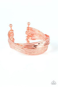 See A Pattern?- Copper Bracelet- Paparazzi Accessories