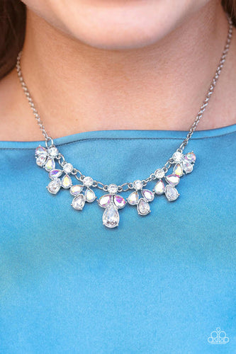 See in a New STARLIGHT- Multicolored Silver Necklace- Paparazzi Accessories