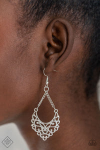 Sentimental Setting- Silver Earrings- Paparazzi Accessories