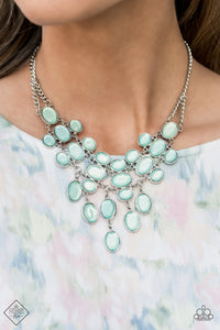 Serene Gleam- Blue and Silver Necklace- Paparazzi Accessories