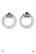 Load image into Gallery viewer, Smoldering Scintillation- Silver Earrings- Paparazzi Accessories