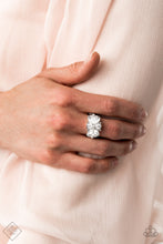 Load image into Gallery viewer, Sparkly State of Mind- White and Silver Ring- Paparazzi Accessories