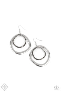 Spinning With Sass- Silver Earrings- Paparazzi Accessories