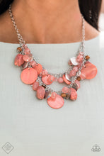 Load image into Gallery viewer, Spring Goddess- Orange and Silver Necklace- Paparazzi Accessories