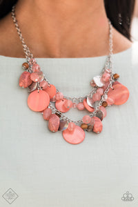Spring Goddess- Orange and Silver Necklace- Paparazzi Accessories