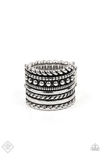 Load image into Gallery viewer, Stacked Odds- Silver Ring- Paparazzi Accessories