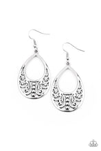 Load image into Gallery viewer, Stylish Serpentine- Silver Earrings- Paparazzi Accessories
