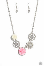 Load image into Gallery viewer, Tea Party Favors- Pink and Silver Necklace- Paparazzi Accessories