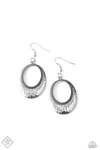 Tempest Texture- Silver Earrings- Paparazzi Accessories