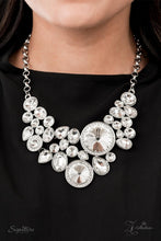 Load image into Gallery viewer, The Danielle- White and Silver Necklace- Paparazzi Accessories