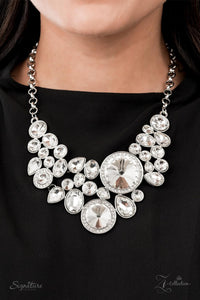 The Danielle- White and Silver Necklace- Paparazzi Accessories