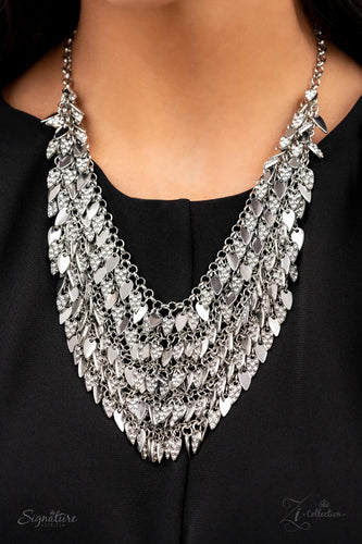 The Nakisha- White and Silver Necklace- Paparazzi Accessories