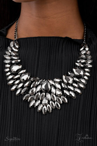 The Tanisha- Silver and Gunmetal Necklace- Paparazzi Accessories