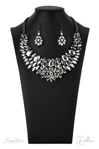 The Tanisha- Silver and Gunmetal Necklace- Paparazzi Accessories