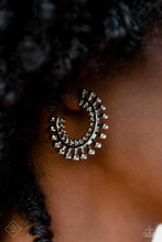 Load image into Gallery viewer, The Way You Make Me WHEEL- Silver Earrings- Paparazzi Accessories