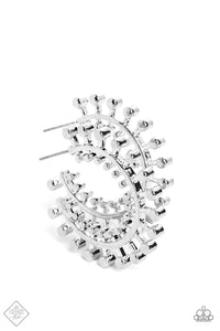 The Way You Make Me WHEEL- Silver Earrings- Paparazzi Accessories