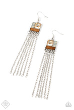 Load image into Gallery viewer, Thrift Shop Shimmer- Multicolored Silver Earrings- Paparazzi Accessories